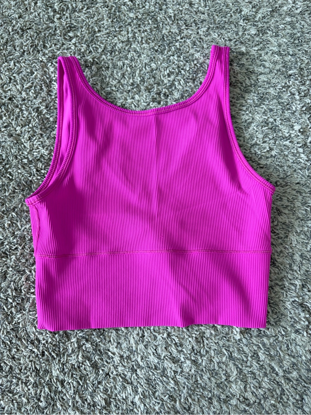 lululemon athletica Ribbed Crop Tank - Hot Pink